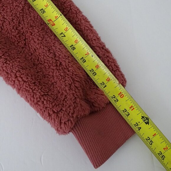 Free Country Full Zip Plush Sherpa Jacket Women Size XL Pink High Neck NEW - Picture 11 of 12